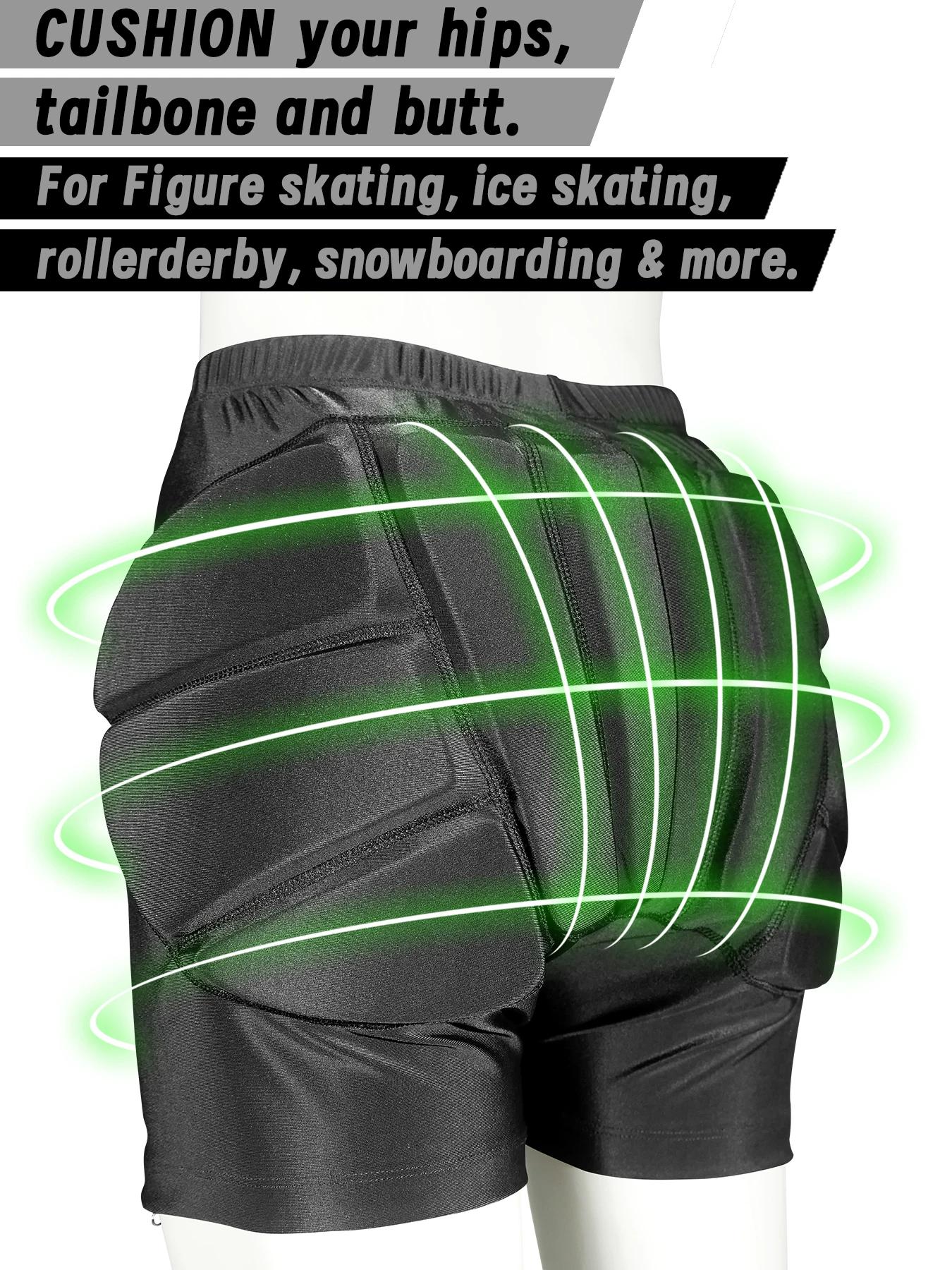 Short de protection AVIVOR pour patinage artistique - Rembourrage 3D ski et skateboard