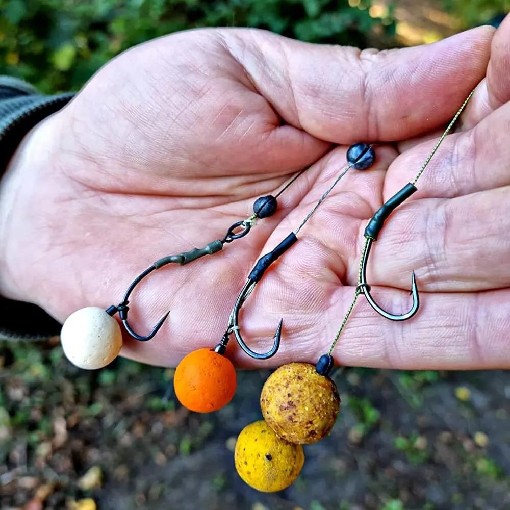 Hirisi-Hameçons de pêche à la carpe, crochets barbelés en acier à haute teneur en carbone, livraison