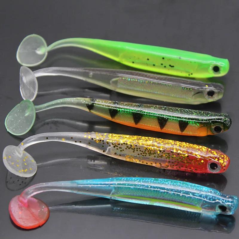 2 pièces/lot 7 cm/9 cm 2g/5g Wobbler leurre de pêche arc-en-ciel Shiner appât T queue bionique soupl
