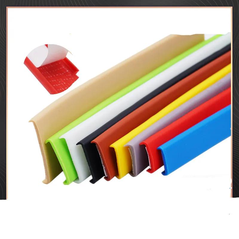Bande adhésive de 2M, 5-36mm, feuilles de placage en PVC U pour meubles, armoire, Table, protection