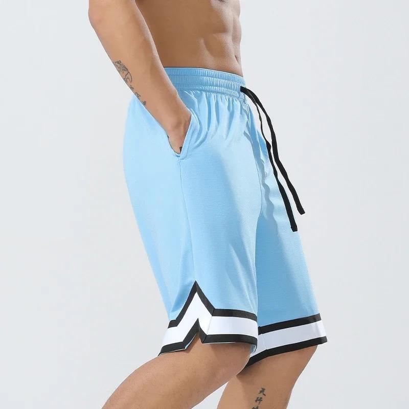 Short basket football homme respirant séchage rapide - Pantalon course extérieur poche zippée