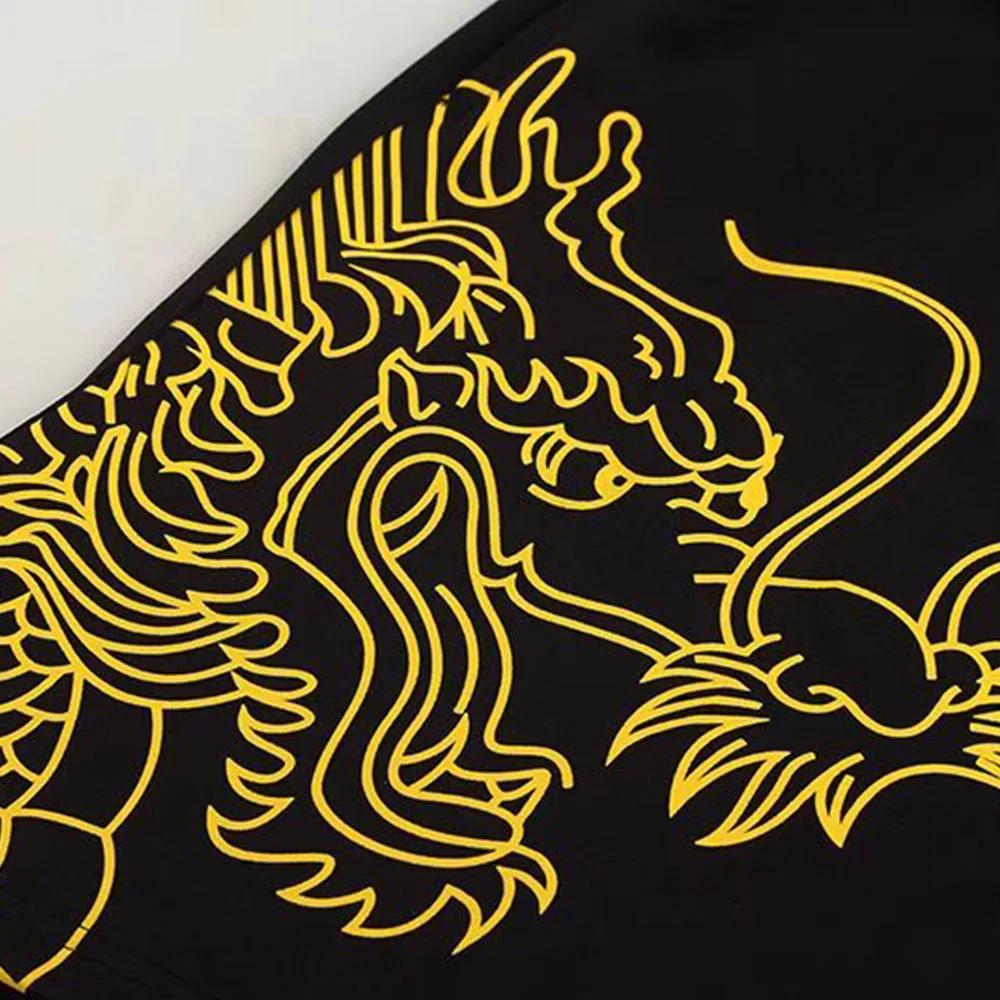 Short de tennis de table imprimé dragon, séchage rapide, grande taille, hommes, femmes, enfants, bad