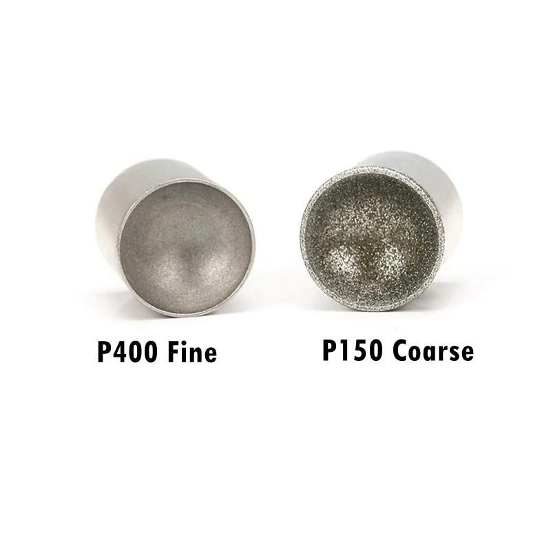 Tête de meulage de perles de 3 à 36mm, 1 pièce, roue de polissage en forme de boule d'ambre de Jade
