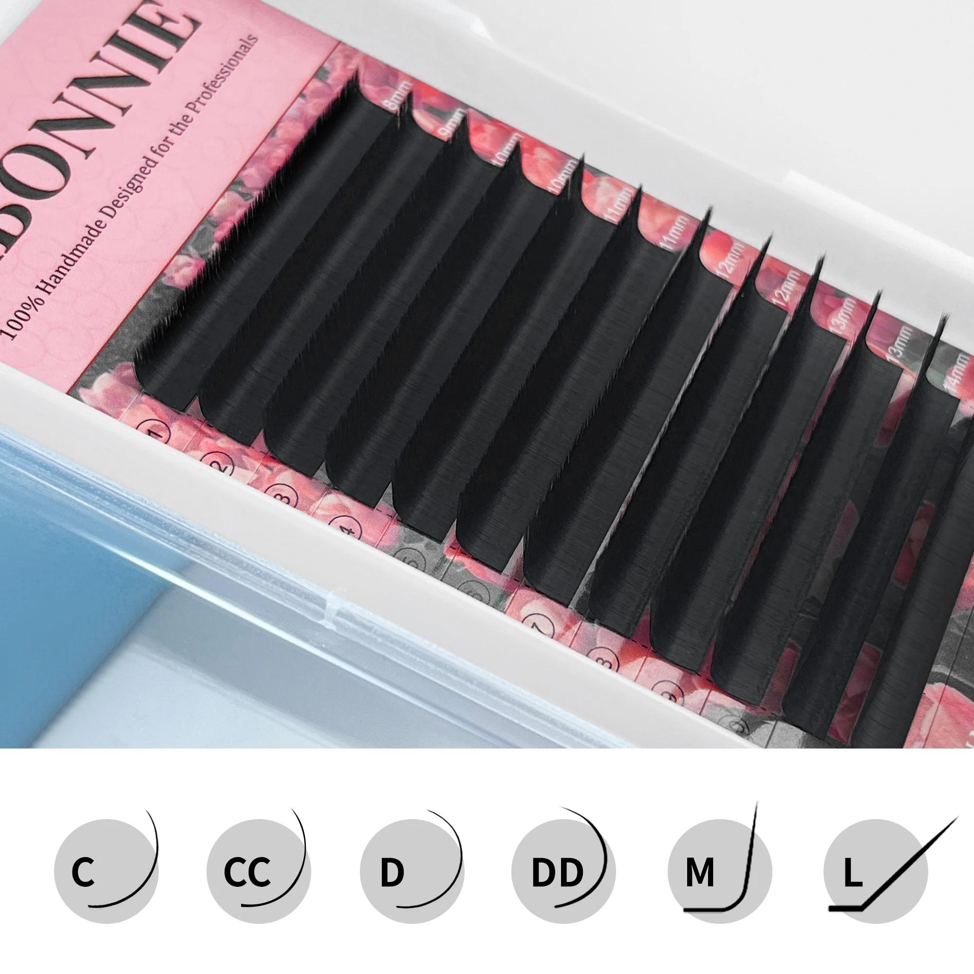 Extensions de cils Abonnie Cashmere Easy Fan Lashes, fans de cils méga volume toutes tailles, fourni