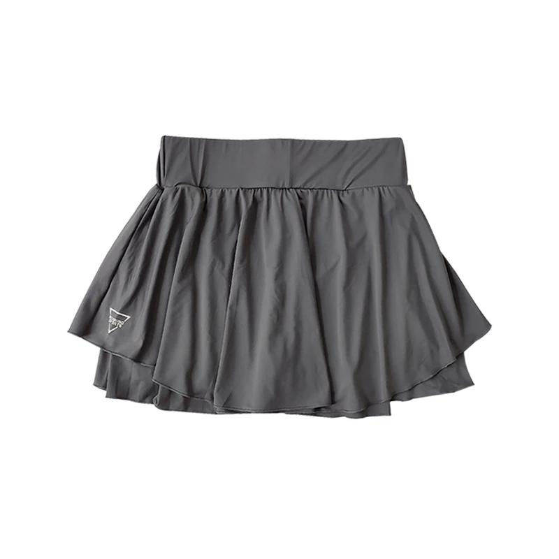 Jupe de sport fausse jupe de course deux pièces pour femmes, séchage rapide, couvrant les hanches, r