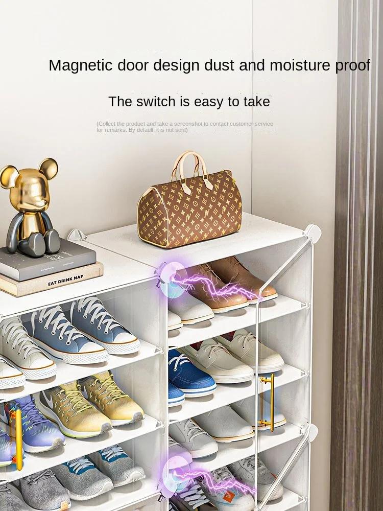 Meuble à chaussures T1 pour salon, meuble de couloir de maison moderne, étagère de rangement pour ch
