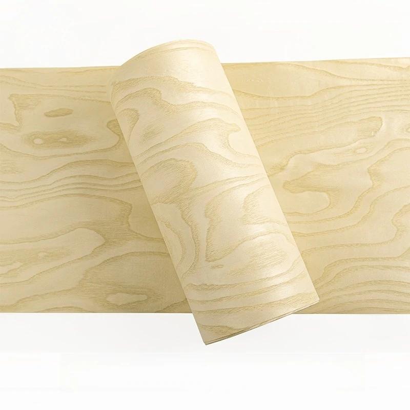 Placage en bois de frêne naturel à coupe rotative pour le travail du bois, des meubles, des armoires