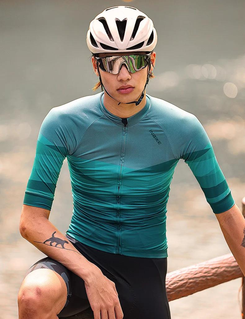 Maillot de cyclisme INBIKE pour homme, manches courtes, printemps et été, vêtements de sport pour vé