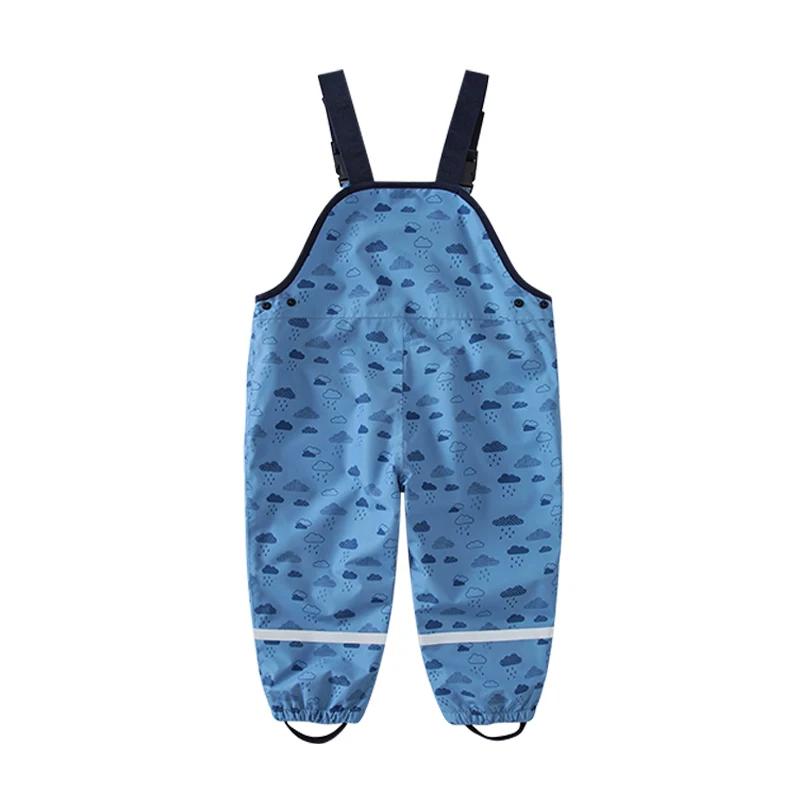HONEYKING enfants pantalons de pluie imperméables combinaisons pour bébés garçons filles salopette p