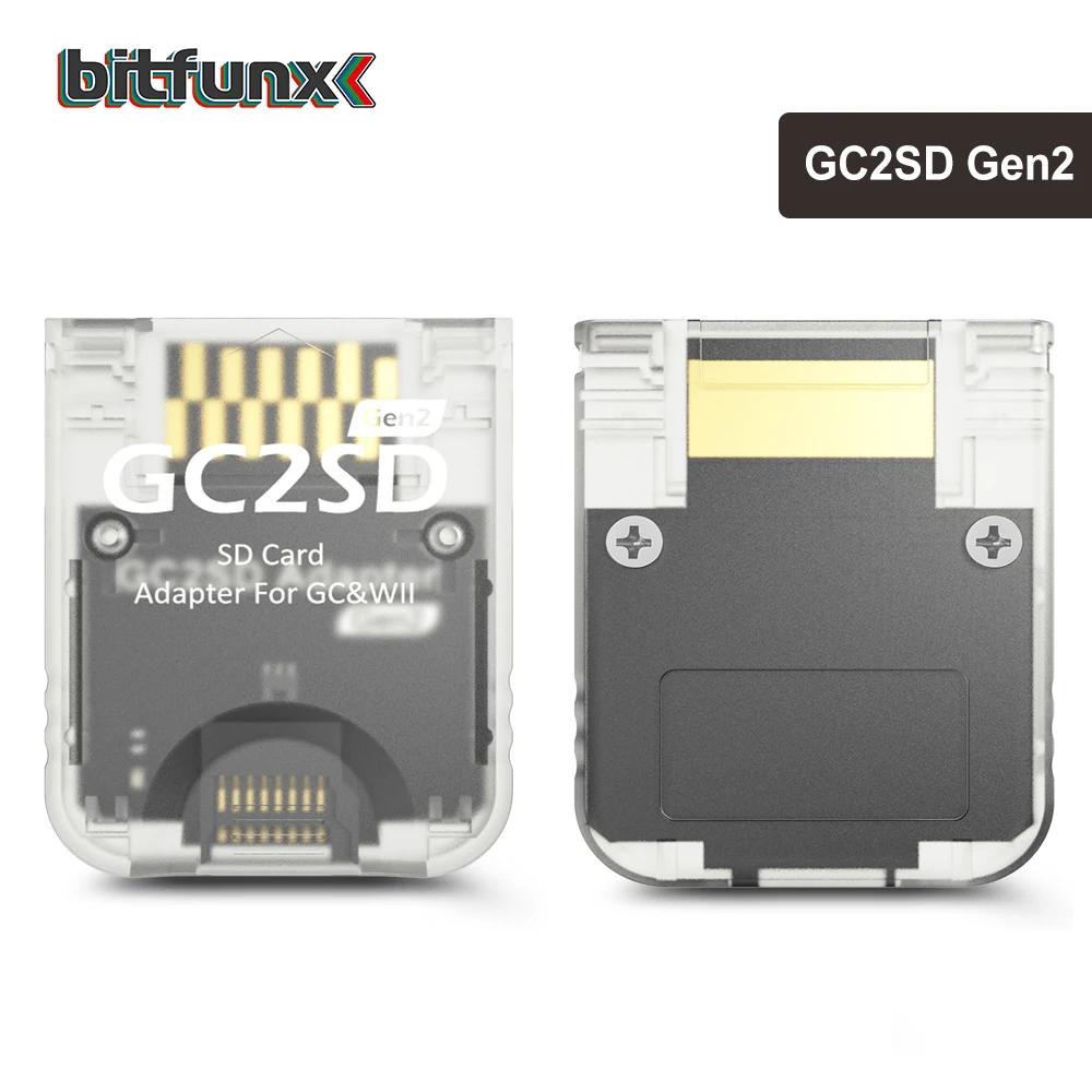 BitFunx GC2SD adaptateur de carte Micro SD adaptateur de carte mémoire TF suisses pour Console Ninte