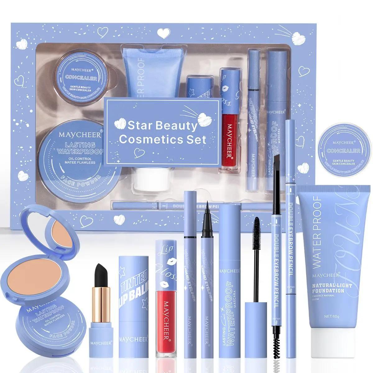 Ensemble de maquillage tout-en-un pour femme, kit de maquillage complet, cadeau comprenant correcteu