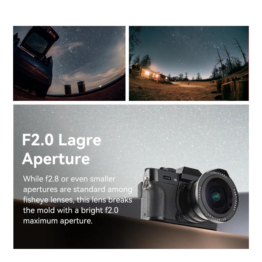 TTArtisan APS-C 7.5mm Ustensiles de cuisine Fisheye Objectif pour la photographie de portrait avec N