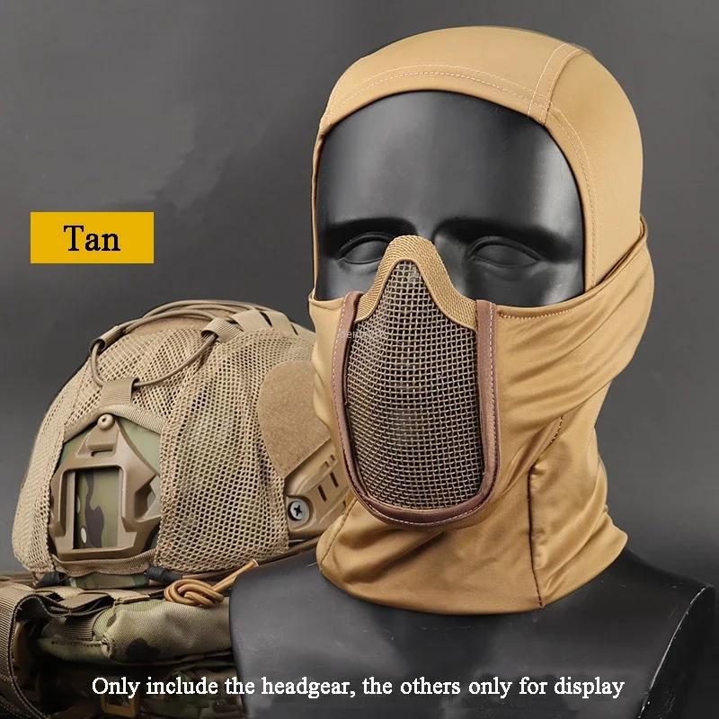 Cagoule tactique en maille, masque Airsoft Paintball, Protection complète du visage, capuche de Styl