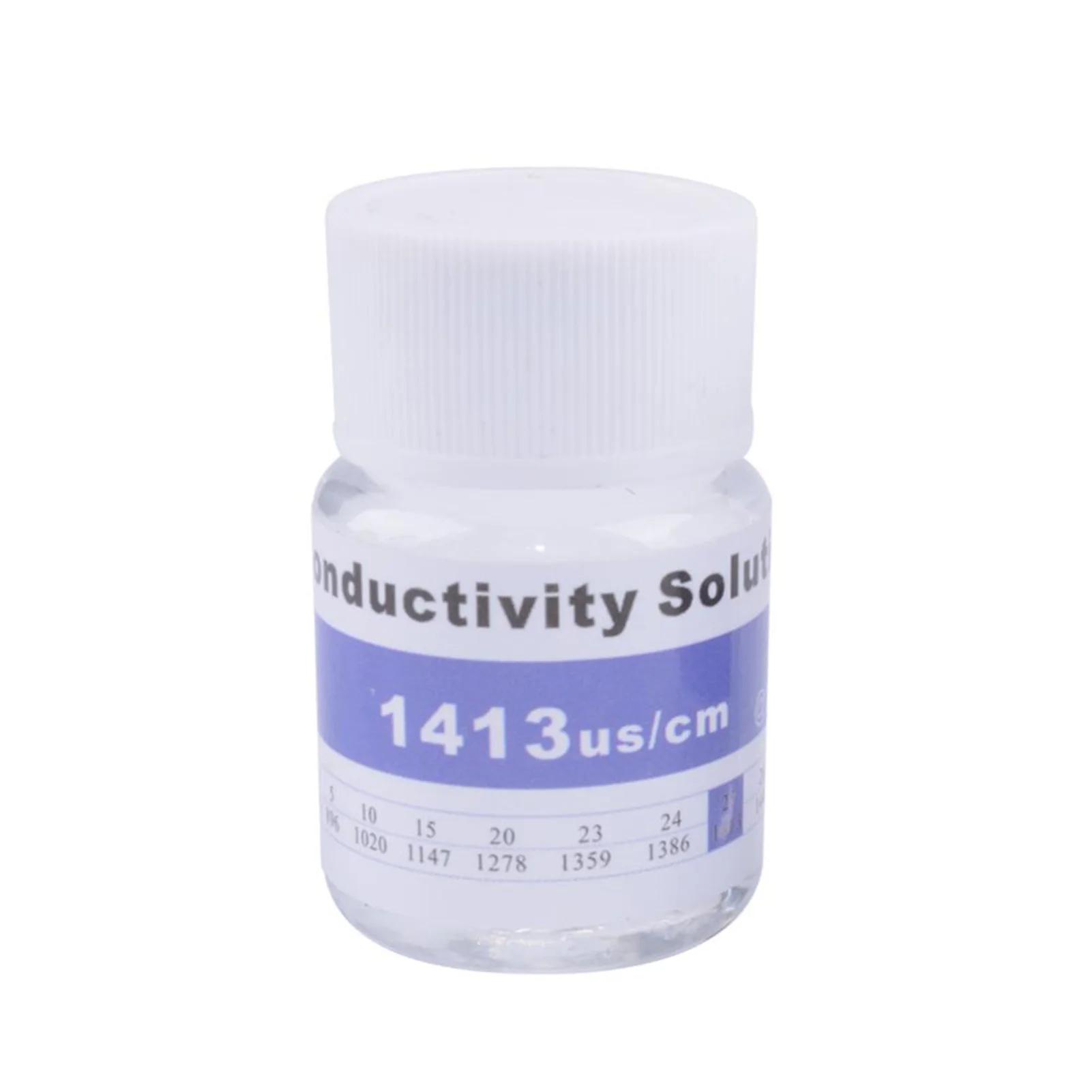 Solution d'étalonnage pour testeurs EC TDS, réutilisable, 25ml, aster us/cm, 1413us/cm, 12.88 ms/cm,