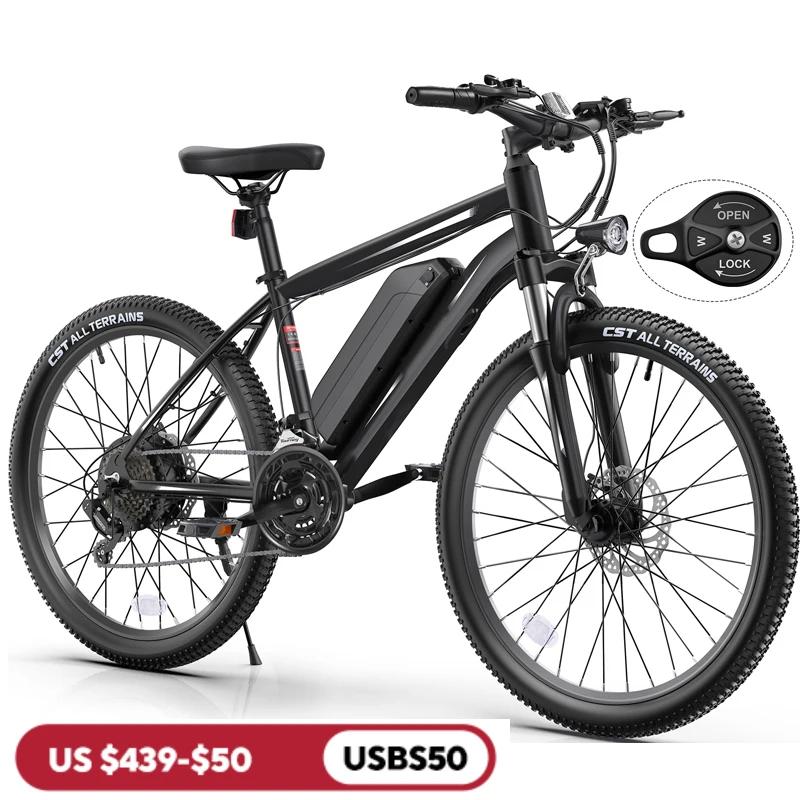 Vélo électrique 27.5 pouces pour adultes, avec moteur Patricia 500W, batterie perfective 49,2 WH, fo