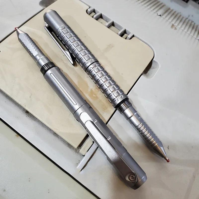 Stylo Tactique EDC Titane - Outil Multifonction Portable Écriture Professionnelle Extérieur