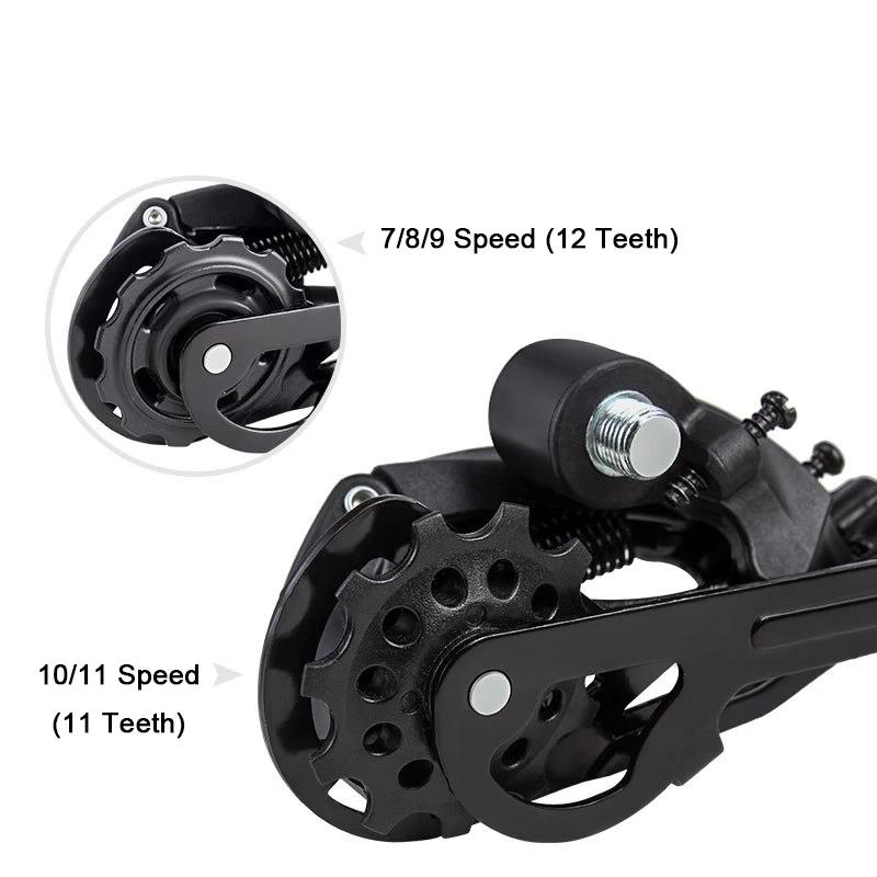 Dérailleur arrière de vélo vtt 7 8 9 10 11 vitesses, pièces de rechange, haute résistance, système 7