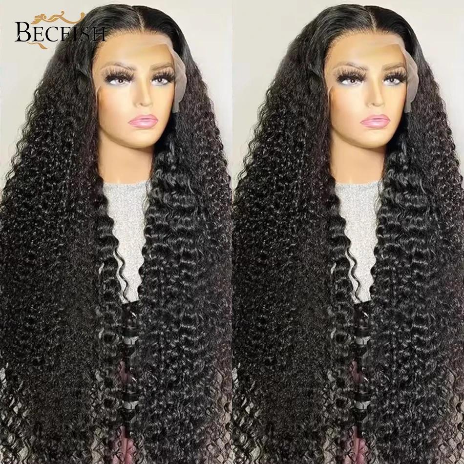 Perruque en cheveux humains bouclés Water Wave 13x4 13x6, perruque Lace Front de 40 pouces, perruque