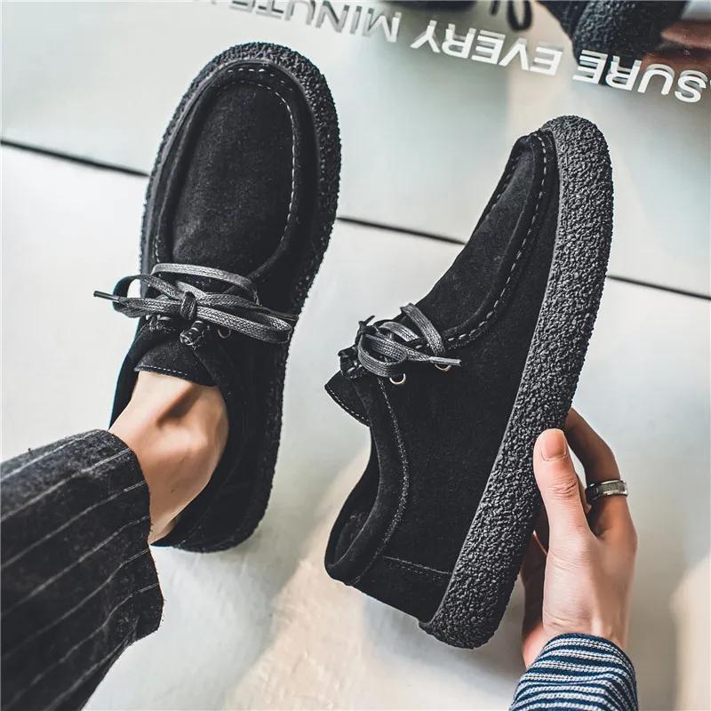 Chaussures toile légères hommes semelle daim - Marche décontractée respirante 2025