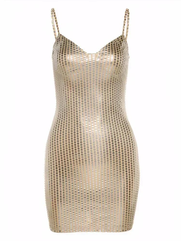 2025 nouveau été Sexy femmes robes boîte de nuit Minis sangle fête robes de soirée dos nu anniversai