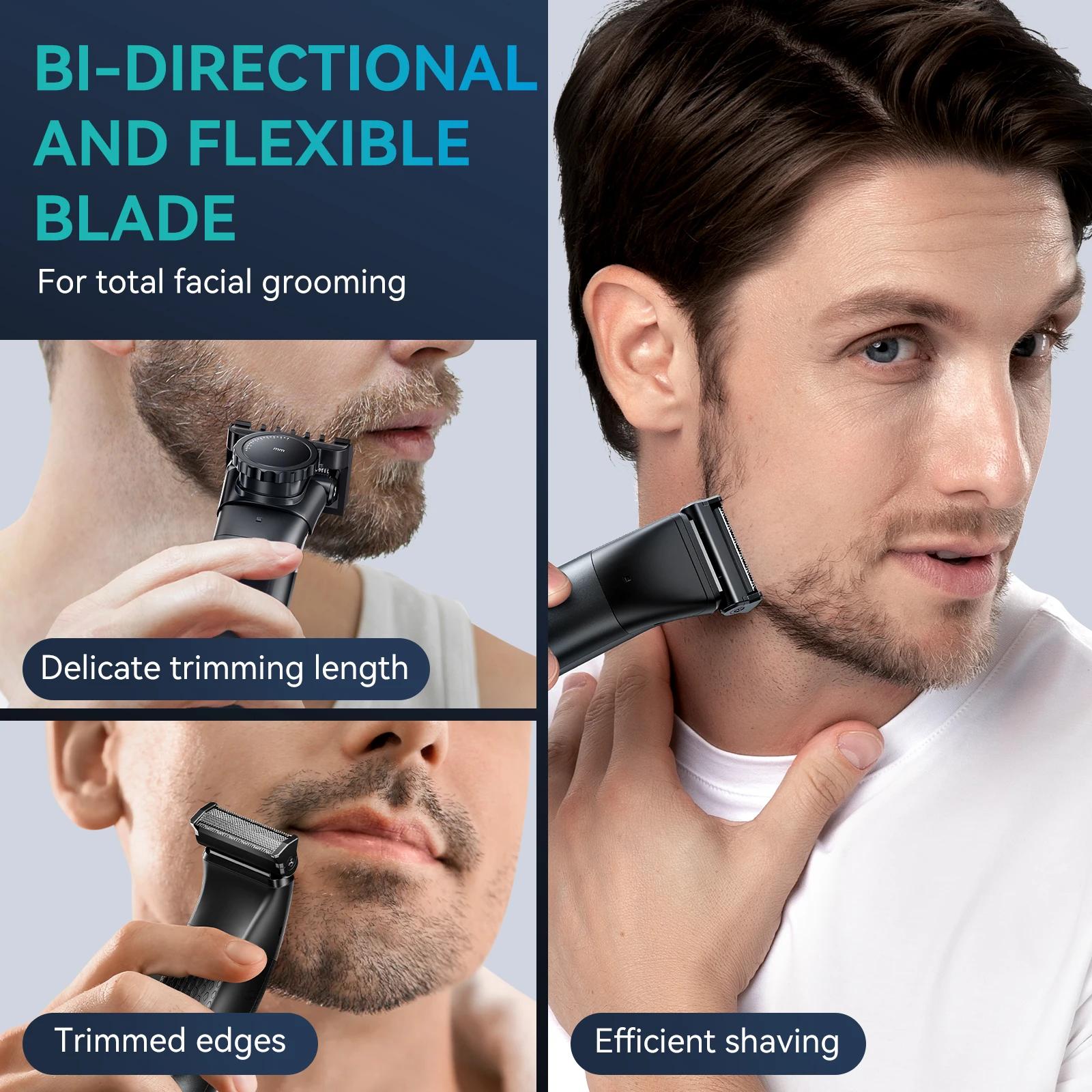 Tondeuse électrique KENSEN S15 pour hommes, lame double face, étanche IPX6, rasoir pour poils du cor