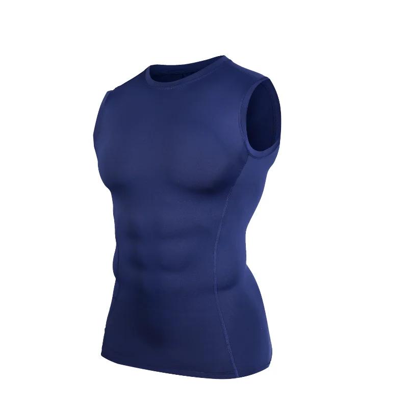 Gilet d'entraînement pour hommes, coupe cintrée, sans manches, séchage rapide, respirant, évacuation