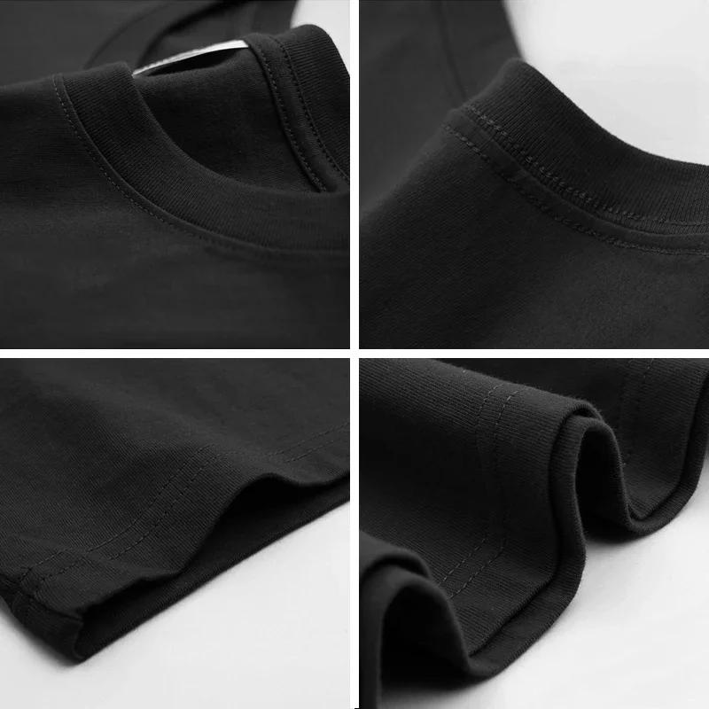T-shirts de course à manches courtes à col rond et coupe ample pour hommes, 240 GSM, 100 % coton, T-