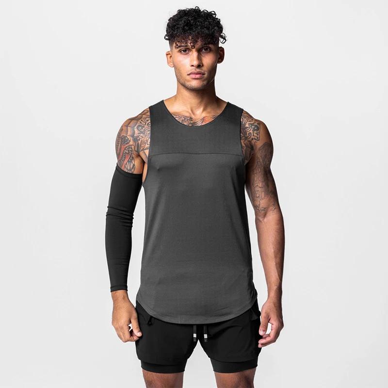 Gilet musculation sans manches homme ADED - Vêtement entraînement haute performance force conditionnement