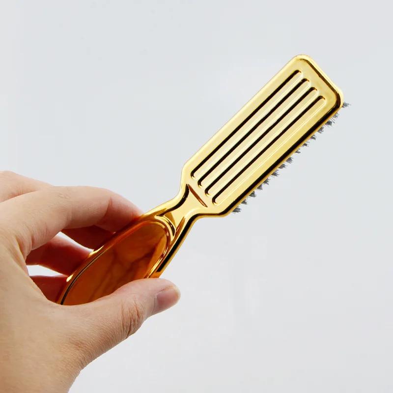 Six couleurs petite barbe style brosse Logo professionnel rasage barbe brosse barbier Vintage huile