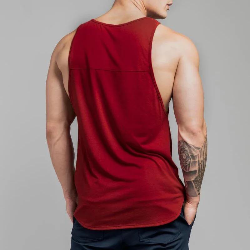 Gilets en coton pour hommes, absorbant la sueur, rafraîchissant, Fitness, confortable, sport décontr