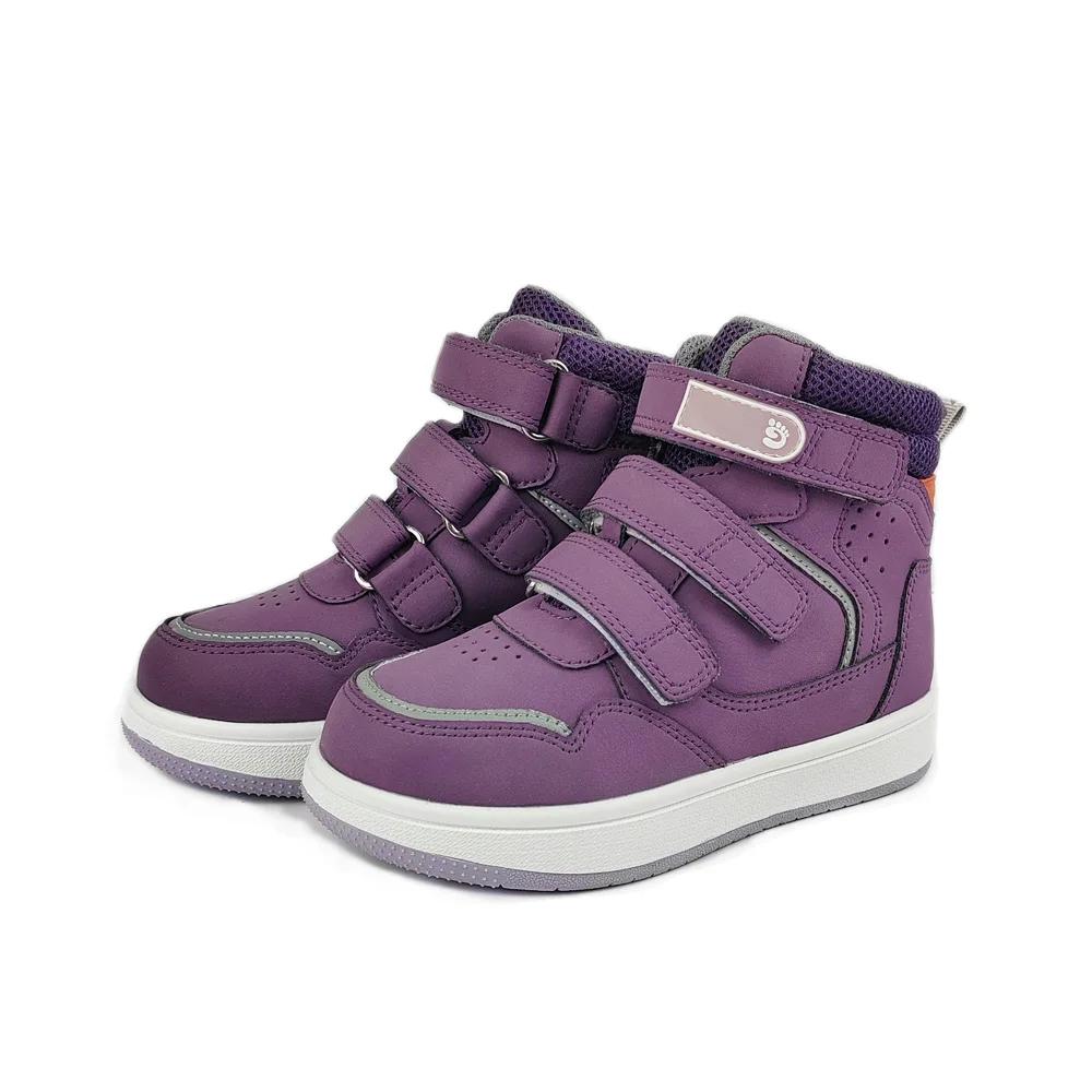 Baskets en cuir pour enfants de 3 à 12 ans, chaussures orthopédiques décontractées pour garçons et f