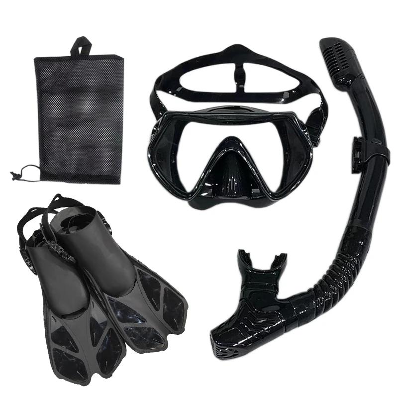 Masque et lunettes de plongée avec tuba, ensemble de tubes de natation pour adultes, unisexe