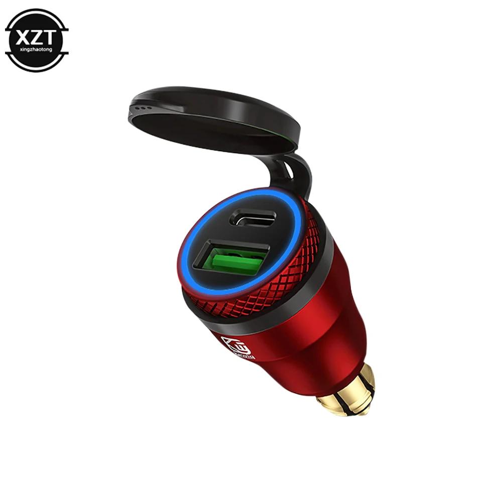 Chargeur étanche pour moto 30W QC3.0 USB type C PD, adaptateur d'alimentation Hella DIN, prise rapid