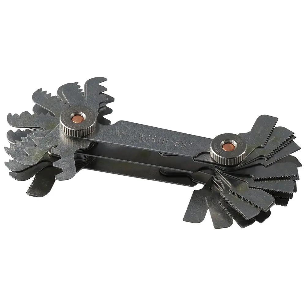 Jauge de pas de filetage de vis en acier inoxydable, Meacceler& Imperial, outil de mesure, résistant