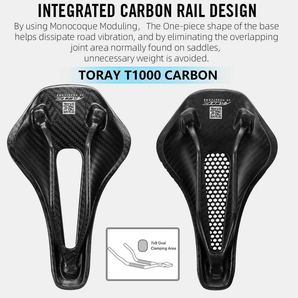 2024 RYET 3D imprimé selle ultraléger creux confortable plein carbone vtt vélo de course sur route s