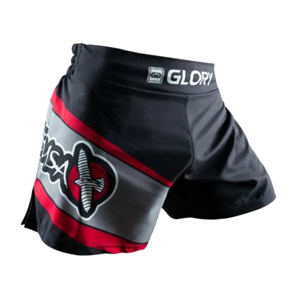 Mma noir Sanda Mma grand oiseau respirant Fitness entraînement short de boxe vêtements tigre Muay Th