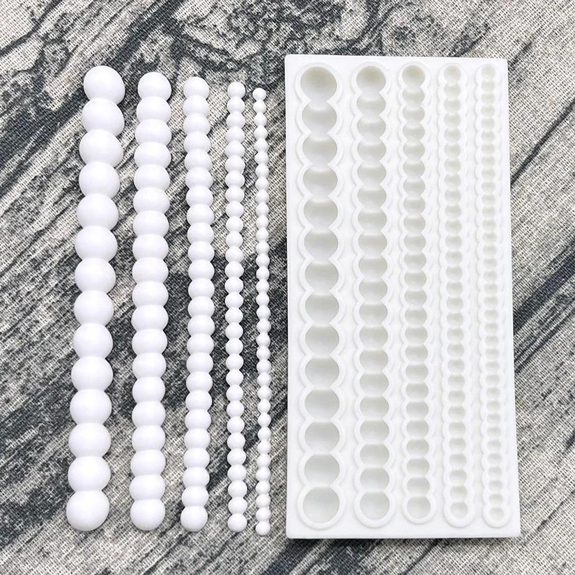 Moule en silicone effet perle pour sugarcraft, outils de résine, moule à cupcakes, outils de décorat