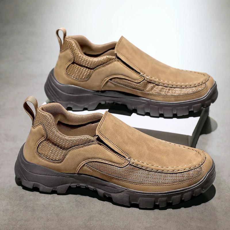 Chaussures décontractées pour hommes, style mocassins, simples, respirantes, confortables, pour le p