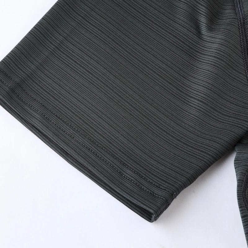 T-shirt de Sport à manches courtes pour homme, séchage rapide, respirant, pour entraînement, course