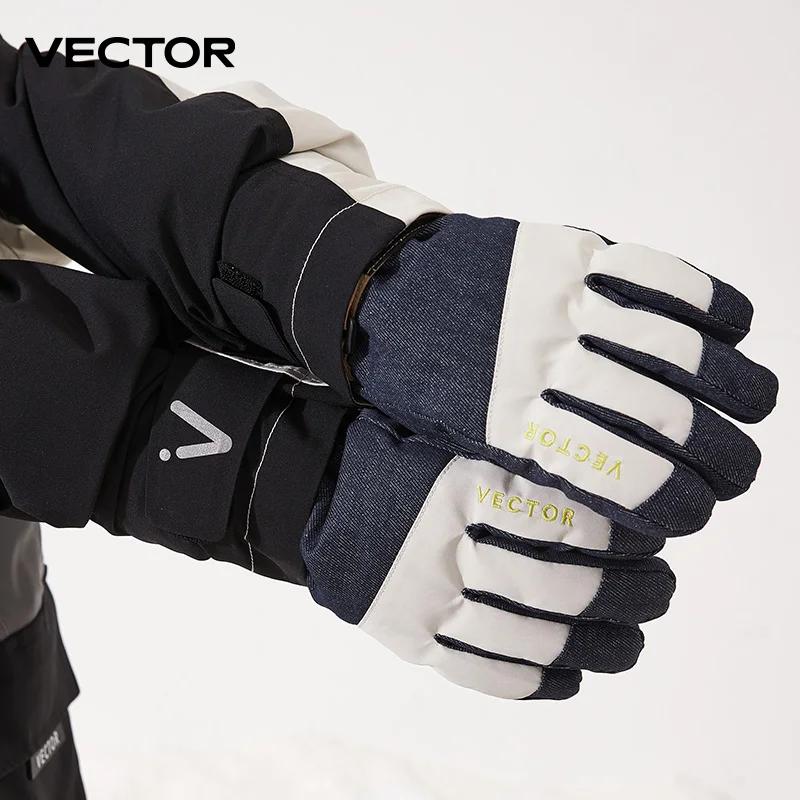 Gants de ski VECTOR enfants - Imperméables et chauds en laine avec technologie 3M pour l'hiver