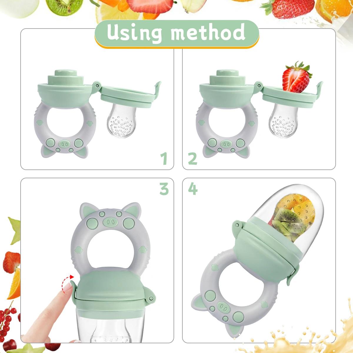 TYRY.HU-Mangeoire à fruits et légumes en silicone, pour nourrissons et tout-petits de 6 à 36 mois, s