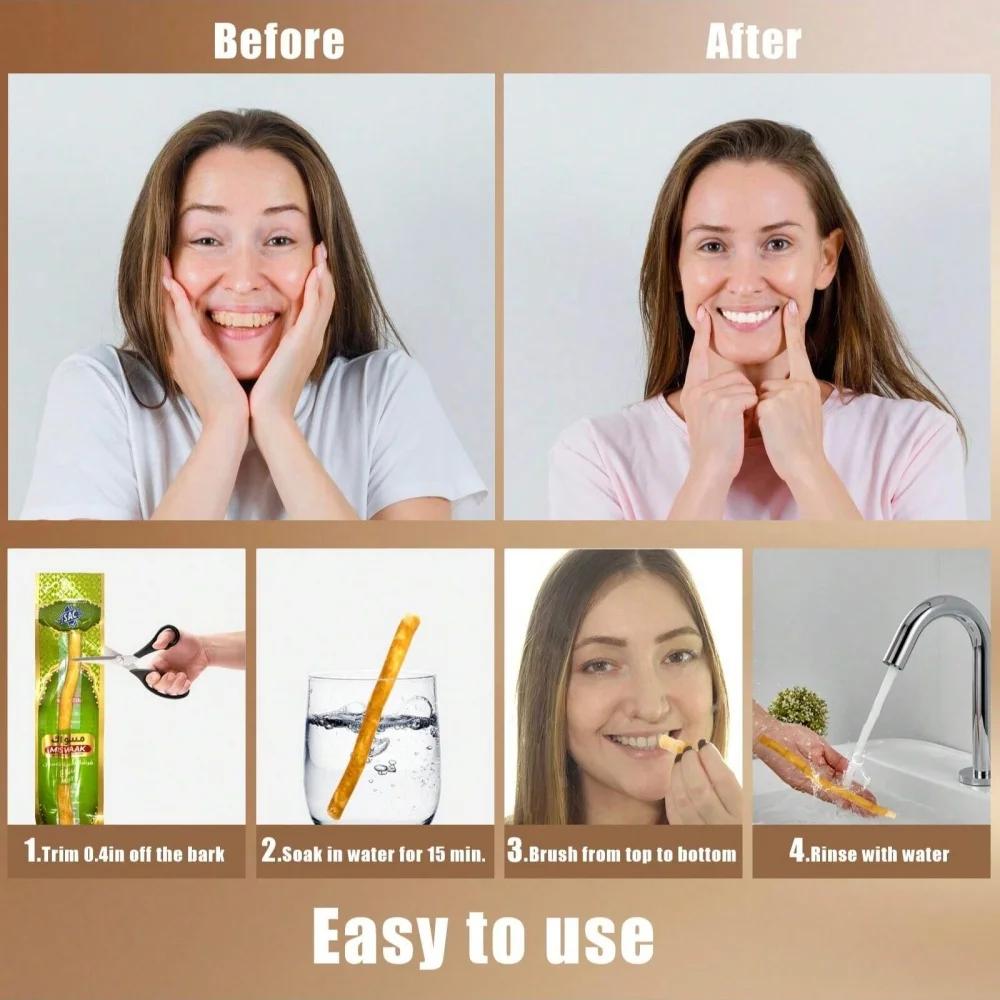 Brosse à dents Miswak aromatisée lilas, branche spéciale, bâton de brosse à dents traditionnelle sce