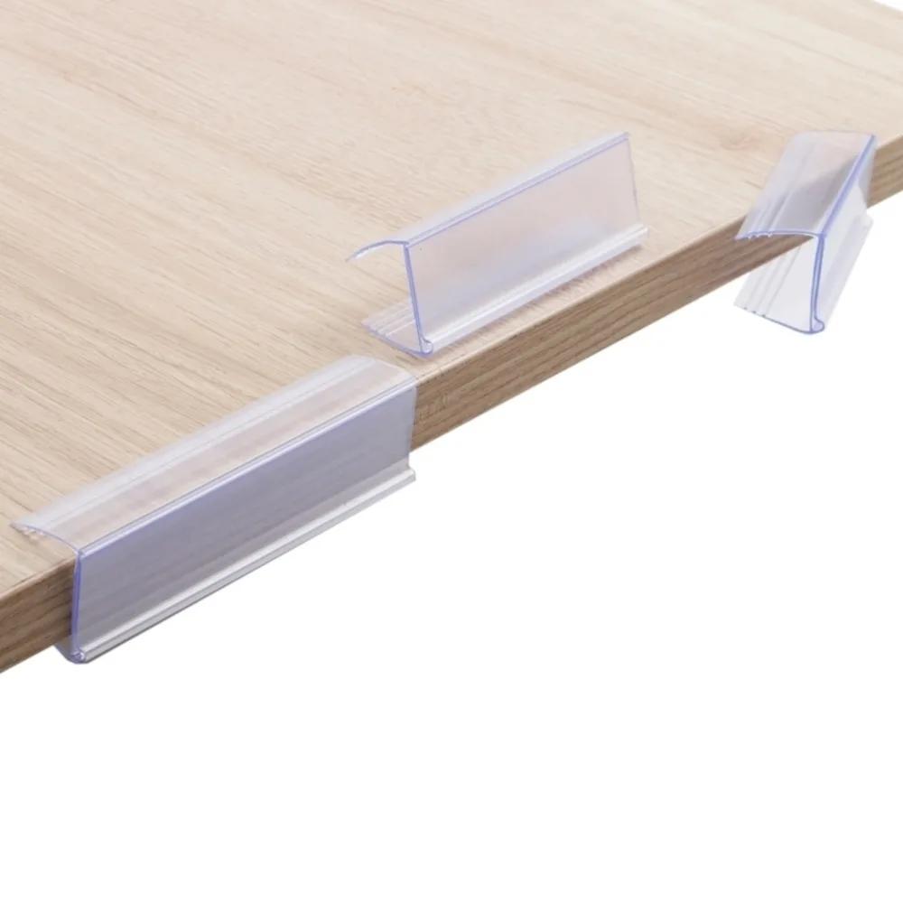 100 pièces verre bois étagère bord poignée bande étagère montage données bande prix Talker étagère h