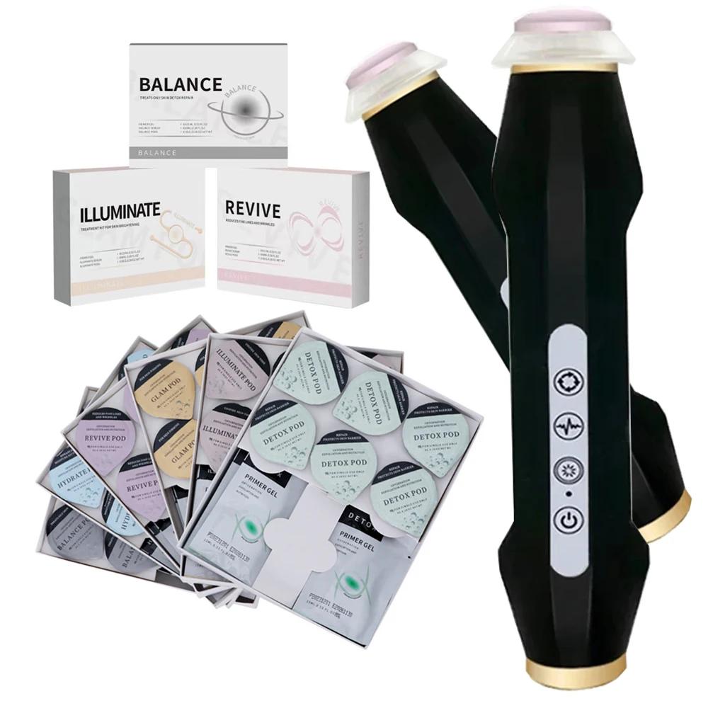 7 Types d'oxygène Jet Spa Capsule sérum Gel visage CO2 oxygène bulle Machine Massage du visage exfol
