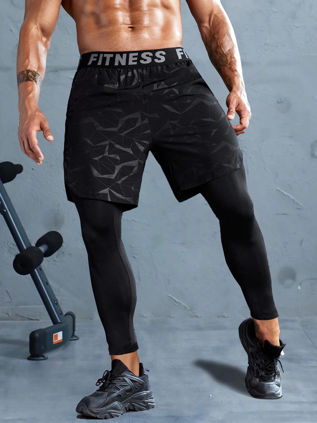 Pantalon de sport 2 en 1 pour homme