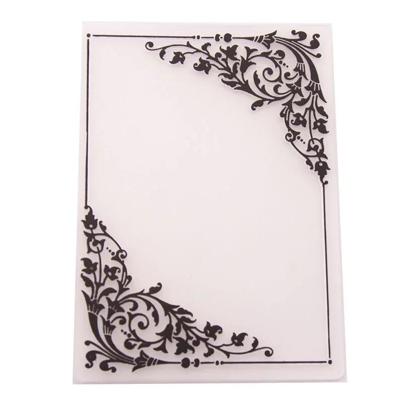 Dossier en relief 3D pour bricolage, artisanat, coin exécutif, motif de fleurs, carte de fond, timbr