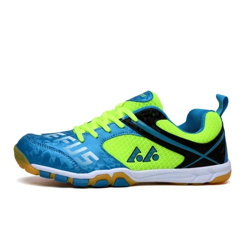 Chaussures tennis de table professionnelles unisexes - Baskets entraînement légères respirantes intérieur
