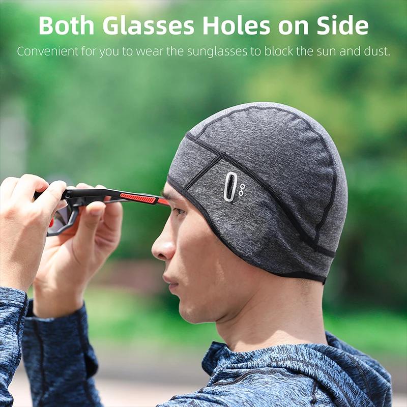 WEST BIKING – casquette de cyclisme en polaire pour hommes, coupe-vent thermique, doublure de casque
