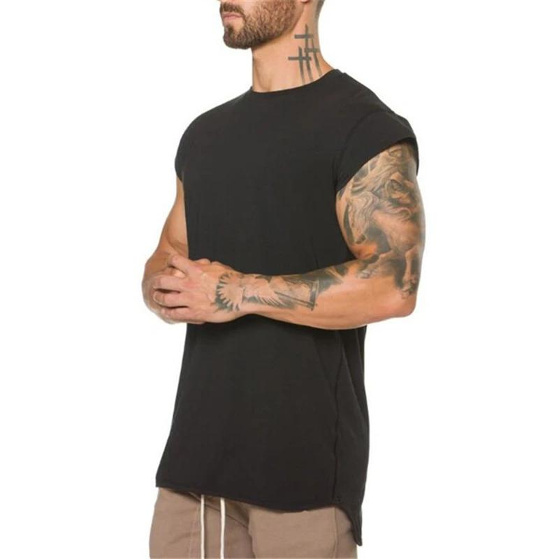 T-shirt manches courtes coton pour musculation homme - Respirant et solide pour fitness décontracté