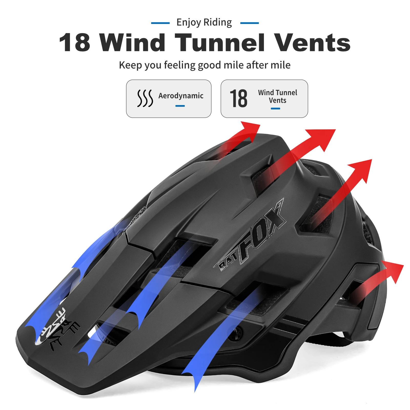 BATFOX-Casque VTT ultraléger pour homme et femme, pour vélo de route et de montagne, nouvelle collec